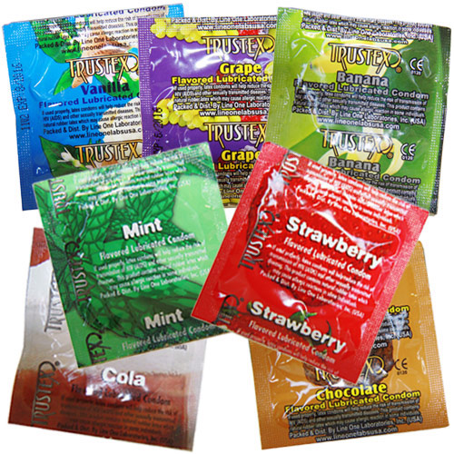 Trustex Trustex Assorted Flavored Lubricated Condoms, 7 Pack