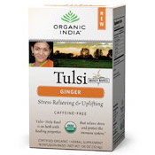 Organic India Tulsi Ginger Tea, 18 Tea Bags, Organic India
