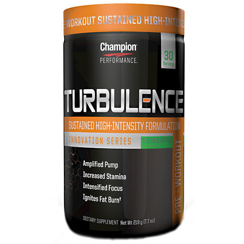 Champion Nutrition Turbulence, Sustained High-Intensity Pre-Workout, 30 Servings, Champion Nutrition