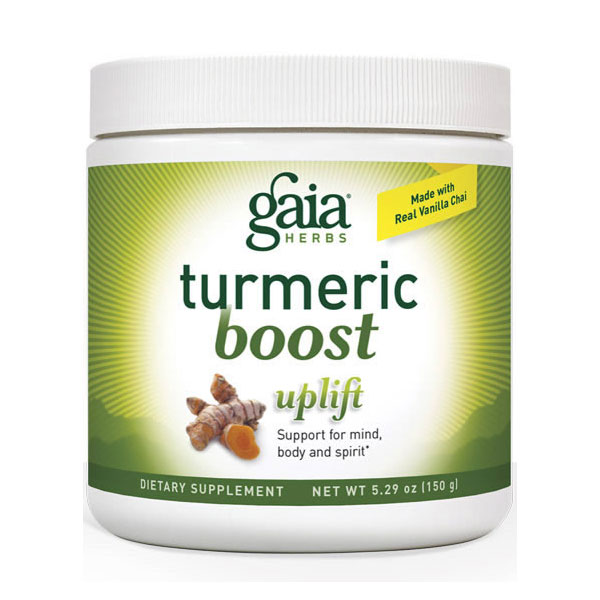 Gaia Herbs Turmeric Boost Powder - Uplift Canister, 5.29 oz, Gaia Herbs