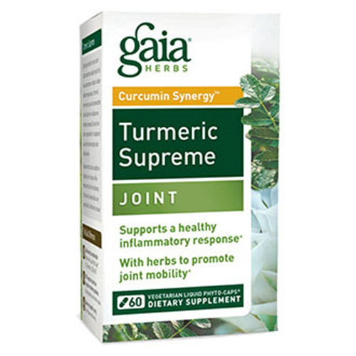Gaia Herbs Turmeric Supreme - Joint, 60 Vegetarian Liqiud Phyto-Caps, Gaia Herbs