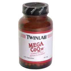 TwinLab TwinLab Mega CoQ10 30 mg (Co-Q10, Coenzyme Q10), 100 Capsules