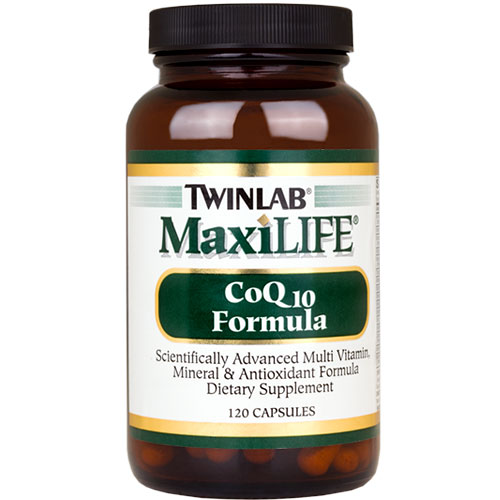 TwinLab TwinLab MaxiLife CoQ10 Formula (Co-Q10, Coenzyme Q10), 120 Capsules