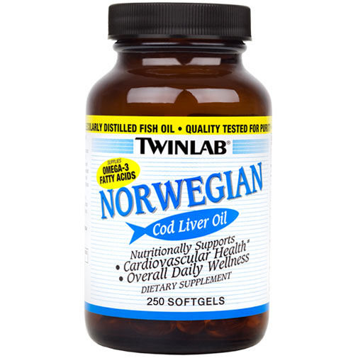 TwinLab TwinLab Norwegian Cod Liver Oil, 250 Softgels