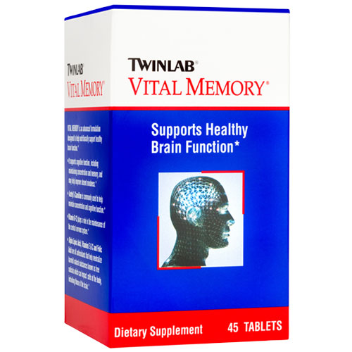 TwinLab TwinLab Vital Memory, Improves Memory Associated with Aging, 45 Tablets