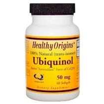 Healthy Origins Ubiquinol (Kaneka QH) 50 mg, 60 SoftGels, Healthy Origins
