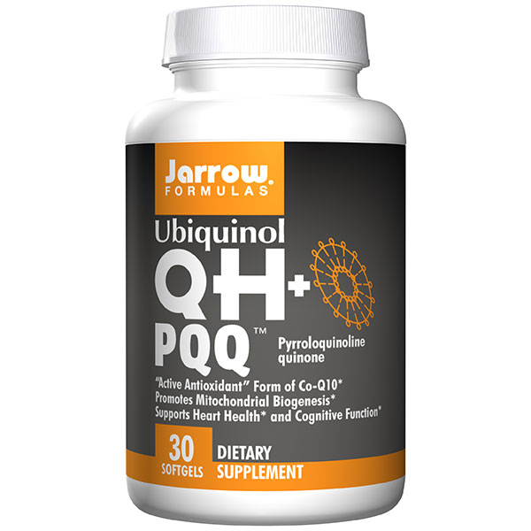 Jarrow Formulas Ubiquinol QH + PQQ, 100 mg + 10 mg, 30 Softgels, Jarrow Formulas
