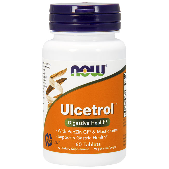 NOW Foods Ulcetrol With PepZin GI 60 Tabs, NOW Foods