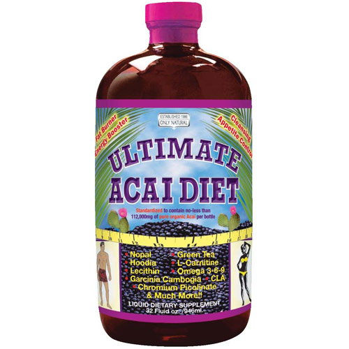 Only Natural Inc. Ultimate Acai Diet Liquid, 32 oz, Only Natural Inc.