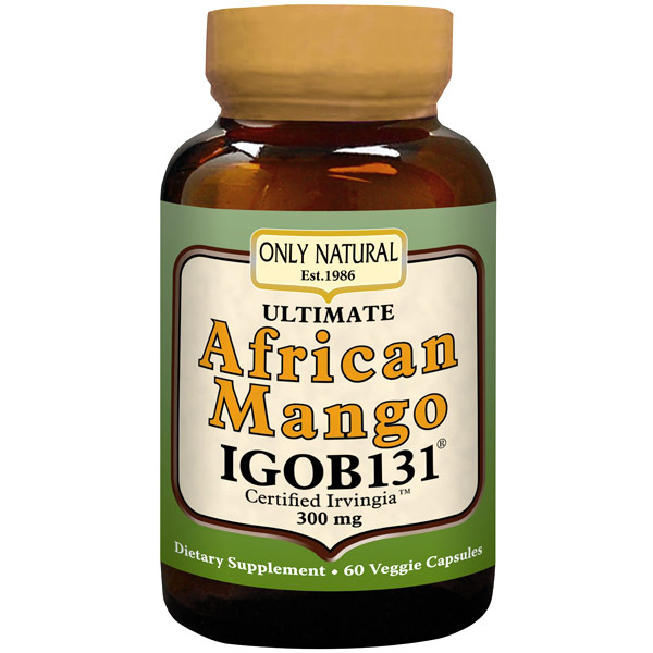 Only Natural Inc. Ultimate African Mango IGOB131, 60 Vegetarian Capsules, Only Natural Inc.