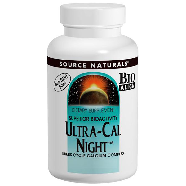 Source Naturals Ultra Cal Night (Calcium Complex with Minerals & Soy) 240 Tablets, Source Naturals