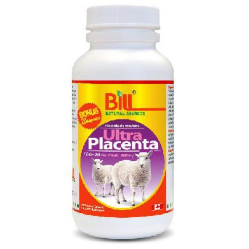 Bill Natural Sources Ultra Lamb Placenta 400 mg, 120 Capsules, Bill Natural Sources