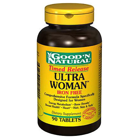 Good 'N Natural Ultra Woman (Timed Release) Iron Free, 90 Tablets, Good 'N Natural