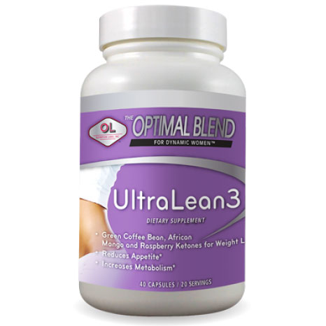 Olympian Labs UltraLean3, Weight Loss Optimal Blend For Women, 40 Capsules, Olympian Labs