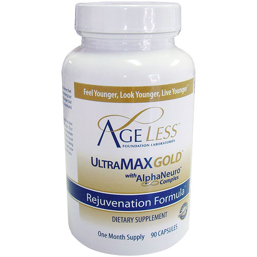 Ageless Foundation Laboratories UltraMAX HGH Gold (Ultra MAX Gold) 90 Capsules, Ageless Foundation Labs