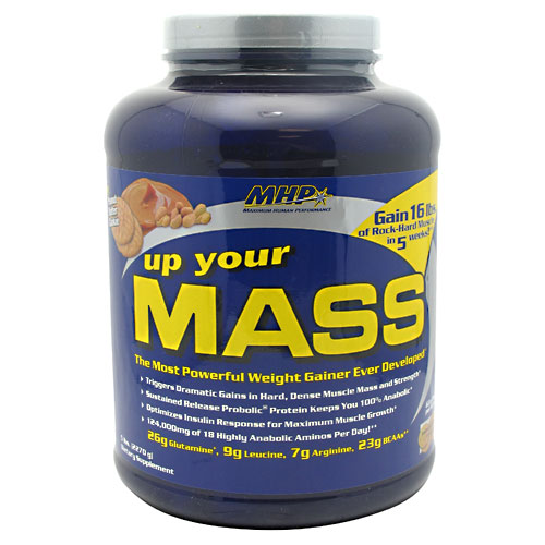 MHP (Maximum Human Performance) MHP Up Your Mass, Weight Gainer Powder, 5 lb, Maximum Human Performance