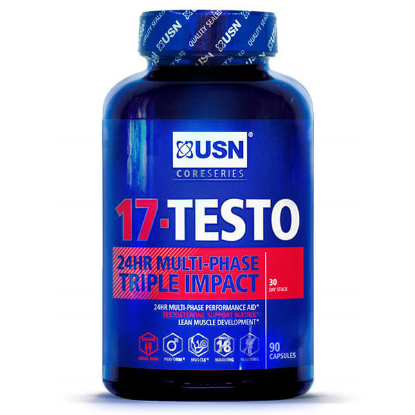 USN (Ultimate Sports Nutrition) USN 17-Testo, Testosterone Support Matrix, 90 Capsules