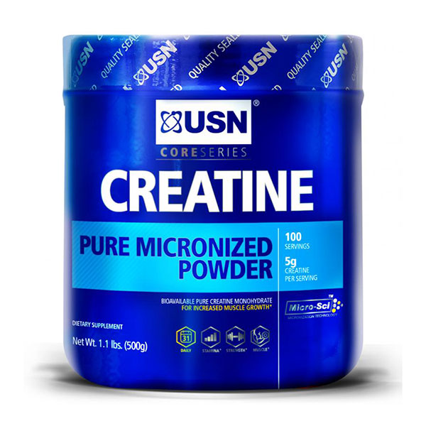 USN (Ultimate Sports Nutrition) USN Creatine Pure Micronized Powder, 500 g (100 Servings)