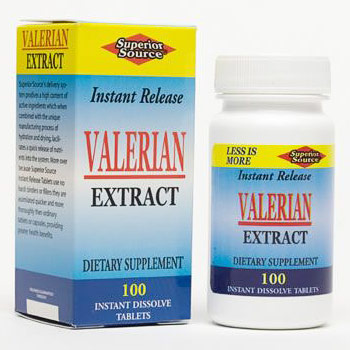 Superior Source Valerian Extract, 100 Instant Dissolve Tablets, Superior Source