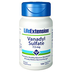 Life Extension Vanadyl Sulfate 7.5 mg, 100 Vegetarian Tablets, Life Extension
