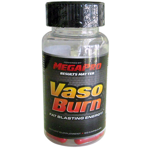 Mega-Pro VasoBurn (Vaso Burn), 60 Capsules, Mega-Pro