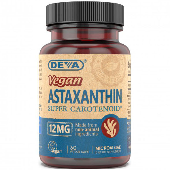 Deva Vegan Astaxanthin Super Antioxidant, 30 Vegan Caps, Deva Vegetarian Nutrition