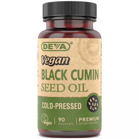 Deva Nutrition Vegan Black Cumin Seed Oil, 90 Veggie Caps, Deva Vegetarian Nutrition