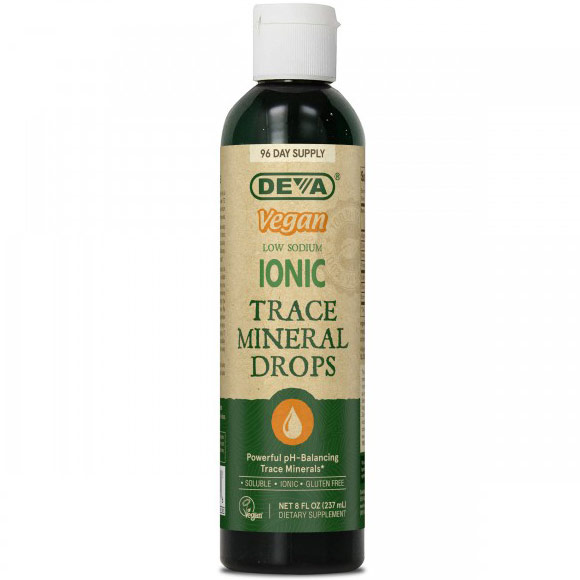 Deva Nutrition Vegan Ionic Trace Mineral Drops Liquid, 8 oz, Deva Vegetarian Nutrition