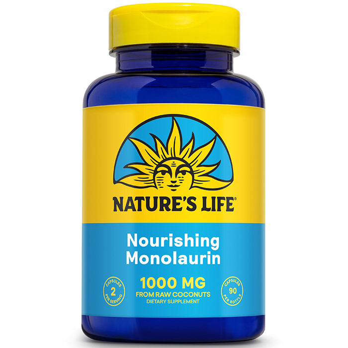 100% Vegetarian Monolaurin, 90 Capsules, Health From The Sun