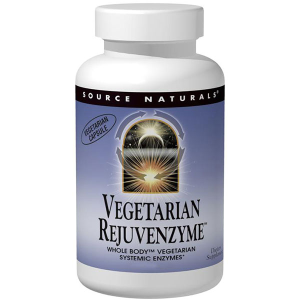 Source Naturals Vegetarian RejuvenZyme Caps, 180 Capsules, Source Naturals