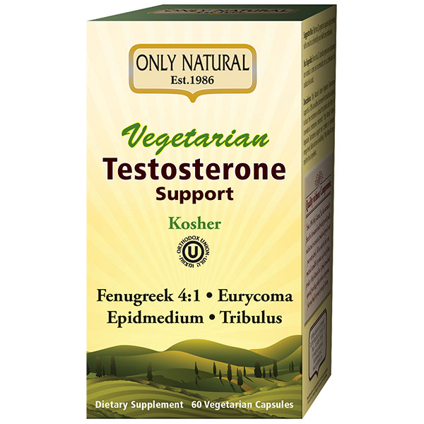 Only Natural Inc. Vegetarian Testosterone Support (Kosher), 60 Capsules, Only Natural Inc.