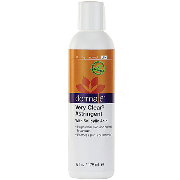 Derma-E Skin Care Very Clear Astringent, Anit-Blemish Complex with Salicylic Acid and Tea Tree, 6 oz, Derma-E Skin Care