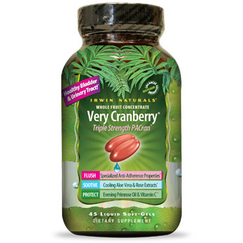 Irwin Naturals Very Cranberry, Triple Strength PACran, 45 Liquid Softgels, Irwin Naturals