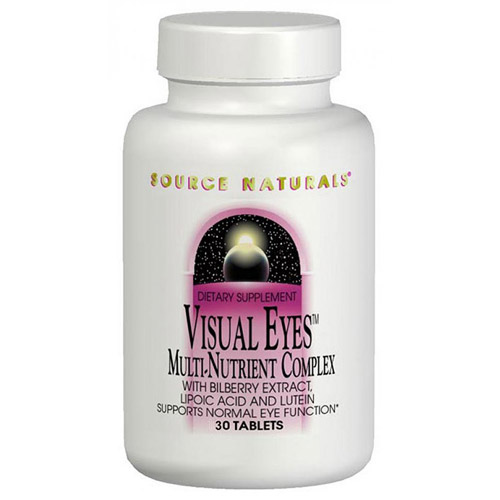 Source Naturals Visual Eyes with Bilberry & Lutein 30 tabs from Source Naturals