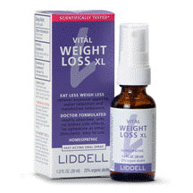 Liddell Laboratories Liddell Vital Weight Loss XL Homeopathic Spray, 1 oz