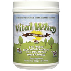 unknown Vital Whey, Grass Fed Whey Protein, Natural Cocoa, 21 oz (600 g), Well Wisdom