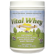 unknown Vital Whey, Grass Fed Whey Protein, Natural Vanilla, 21 oz (600 g), Well Wisdom