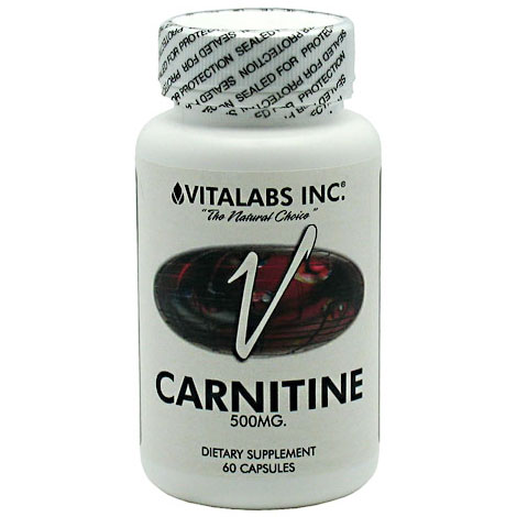 Vitalabs Vitalabs L-Carnitine 500 mg, 60 capsules