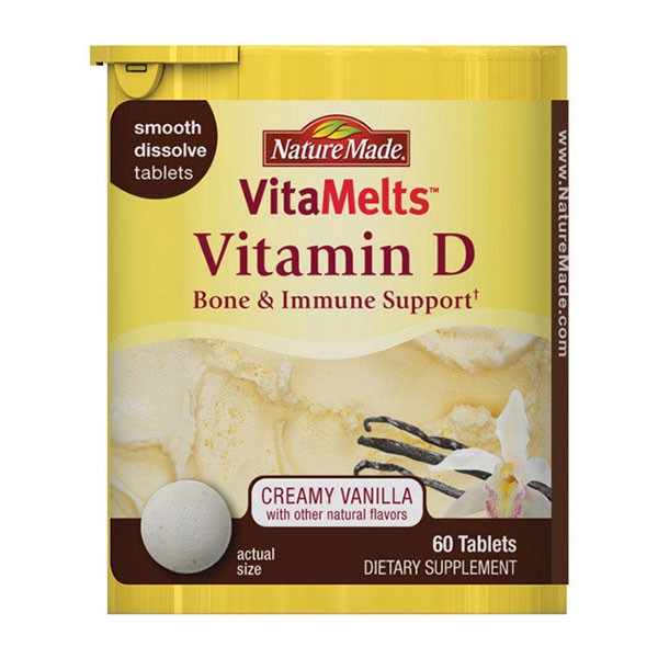 Nature Made Nature Made VitaMelts Vitamin D, Creamy Vanilla, 60 Tablets