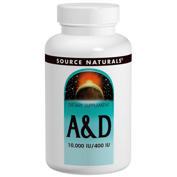 Source Naturals Vitamin A & D 10,000 IU/400 IU 100 tabs from Source Naturals