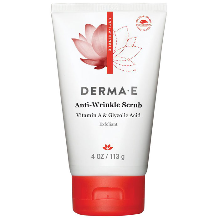 Derma-E Skin Care Vitamin A Glycolic Facial Scrub, 4 oz, Derma-E Skin Care