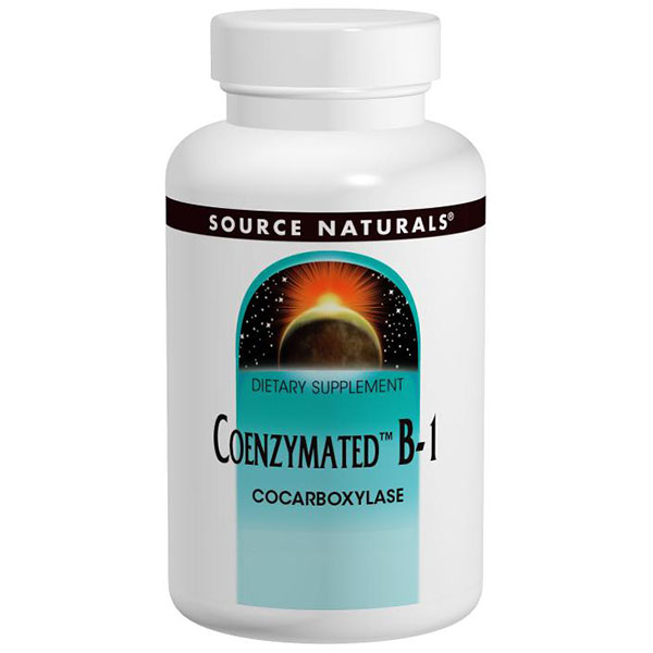 Source Naturals Vitamin B-1 (Vitamin B1) Cocarboxylase Sublingual Coenzymated 25mg 30 tabs from Source Naturals
