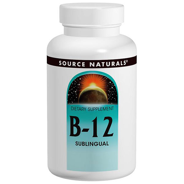 Source Naturals Vitamin B-12 (Vitamin B12) Sublingual 2000mcg 100 tabs from Source Naturals