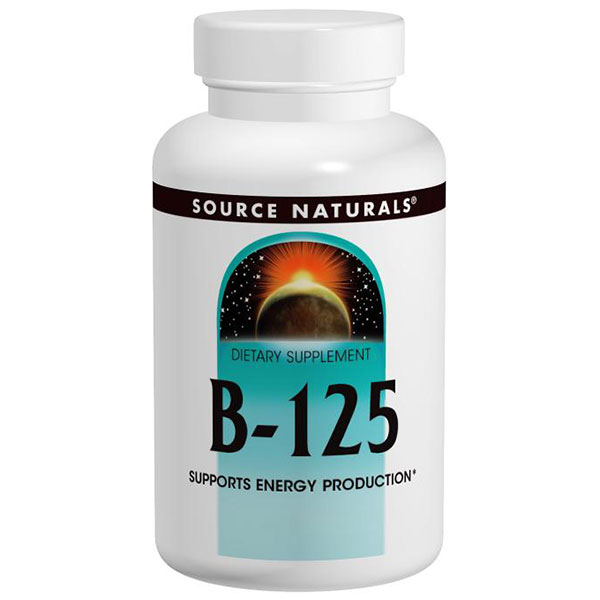 Source Naturals Vitamin B-125 B Complex Yeast Free 125mg 90 tabs from Source Naturals