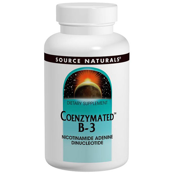 Source Naturals Vitamin B-3 (Vitamin B3) NAD Sublingual Coenzymated 25mg 30 tabs from Source Naturals