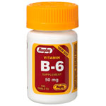 Watson Rugby Labs Vitamin B-6 50 mg, 100 Tablets, Watson Rugby