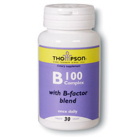 Thompson Nutritional Vitamin B Complex 100 30 tabs, Thompson Nutritional Products