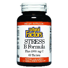 Natural Factors Vitamin B Stress Form with C 60 Tablets, Natural Factors