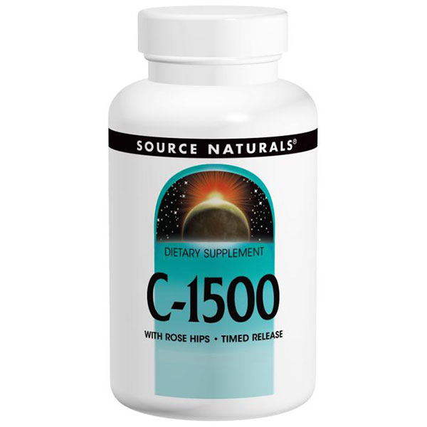 Source Naturals Vitamin C-1500 with Rose Hips 1500mg Timed Release 50 tabs from Source Naturals