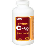 Watson Rugby Labs Vitamin C 500 mg, 1000 Tablets, Watson Rugby